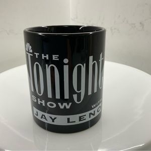 The Tonight Show With Jay Leno Black Guest Coffee Mug Cup TV Late Night Talk